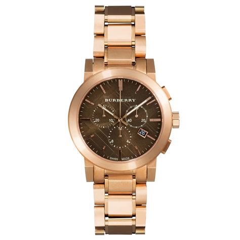 burberry mens rose gold plated watch|Burberry Men's Chronograph The City Rose Gold Watch BU9353.